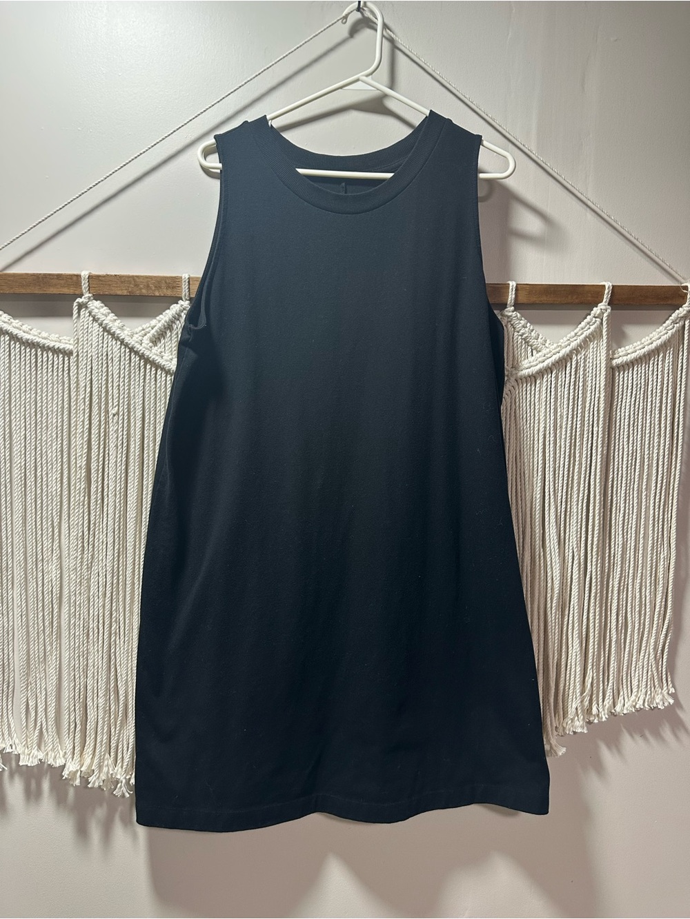 a new day Black Sleeveless Mini Shift Dress